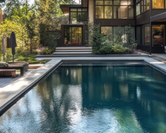 Modern luxury pool home